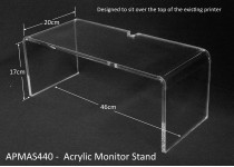 Acrylic Monitor Stand  - above printer